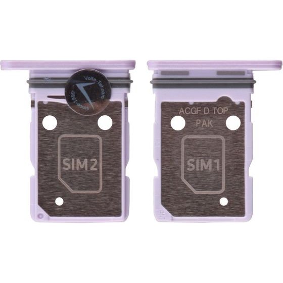 Samsung A37 5G A376 Dual Sim Card Holder Lavender Original Service Pack - (GH98-50810D)