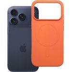 Case For Iphone 17 Pro / 18 Pro Silicone Mag Cover Compatible With Magsafe (Big hole) Orange OEM