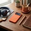 Case For Iphone 17 Pro / 18 Pro Silicone Mag Cover Compatible With Magsafe (Big hole) Orange OEM