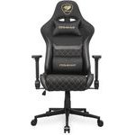Cougar Armor One V2 Gold F Gaming Chair, PVC/Fabric, Black - (3MAO2GLB.0001)