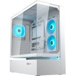 Cougar Midi Tower Case, CFV235, ARGB, Glass, White - (382DA40.0002)