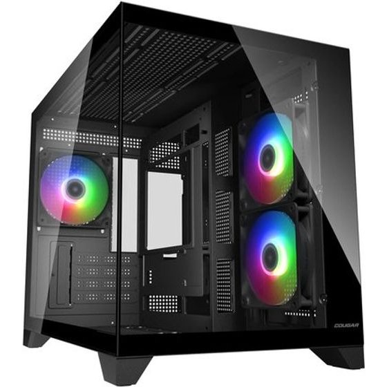 Cougar Mini Tower Case, FV150 ARGB, Black - (382QA60.0001)