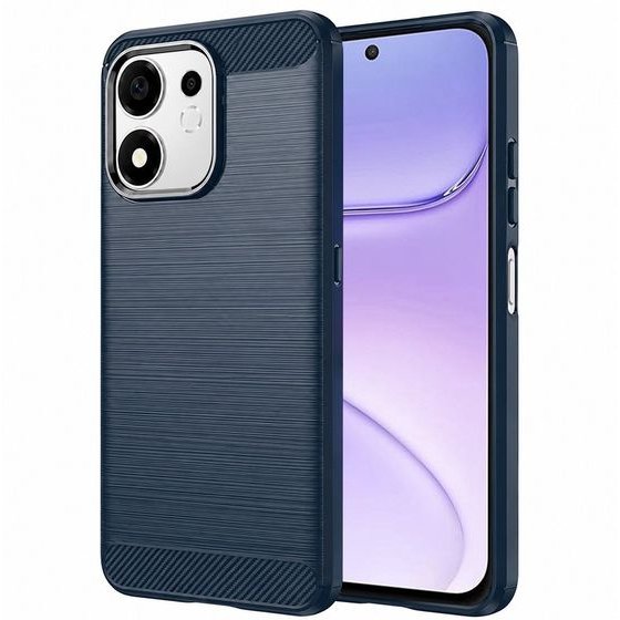 Techsuit - Carbon Silicone - Honor 600 Smart - Blue