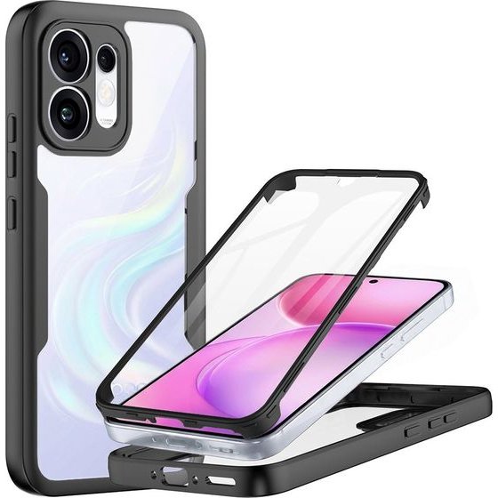 Techsuit - Colorverse 360 Series + Screen Protector - Oppo Reno16 / Reno16 Pro - Black