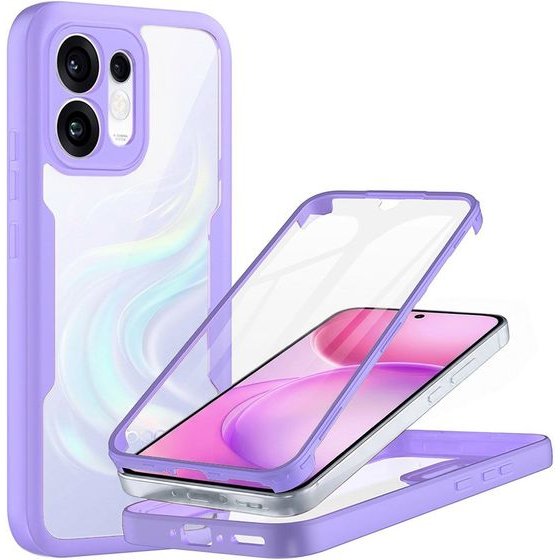 Techsuit - Colorverse 360 Series + Screen Protector - Oppo Reno16 / Reno16 Pro - Purple