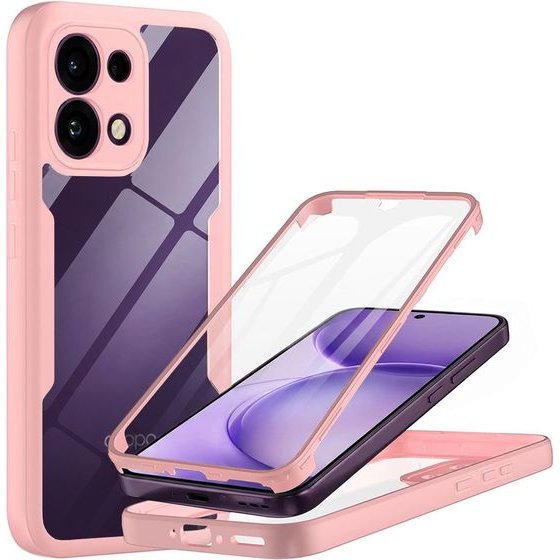 Techsuit - Colorverse 360 Series + Screen Protector - Oppo Reno16 F / Reno16 Fs - Pink