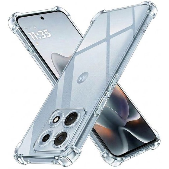 Techsuit - Shockproof Clear Silicone - Motorola Edge 70 Max - Clear