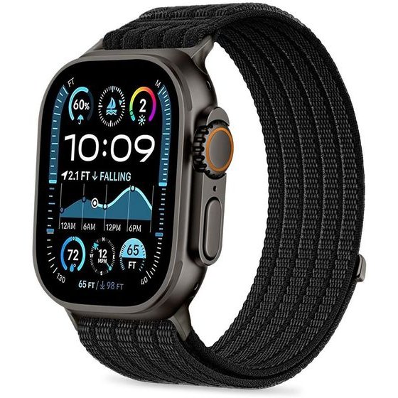 Tech-Protect Nylon Sport Apple Watch 8 / 9 / 10 / 11 / Se / Ultra (44 / 45 / 46 / 49 MM) BLACK