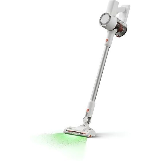 Deerma - Cordless Vacuum Cleaner (DEM-G40s Max) - With Green Light, HEPA, LED, 22.000Pa, 180W, 2200mAh, 0.5L - White - (VCAD114)