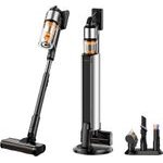 Deerma - Cordless Vacuum Cleaner VCES141 (Z50 Combo) - 27000Pa, 600W, 2500mAh, Auto-Empty Dock, Green Searchlight - Black