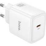 Hoco Wall Charger N83, 40W, 3A, 1 x USB-C, White