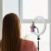 Tracer Led Ring Lamp 30CM With 210CM Tripod Black - (TRAOSW46745)