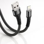 Nordic Cable USB-A - Lightning, 2 m, 40W, Braided /black/