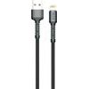 Nordic Cable USB-A - Lightning, 2 m, 40W, Braided /black/