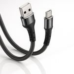 Nordic Cable USB-A - Type-C, 2 m, 40W, Braided /black/