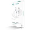 Nordic Cable Type-C - Lightning, 1 m, 30W /White /