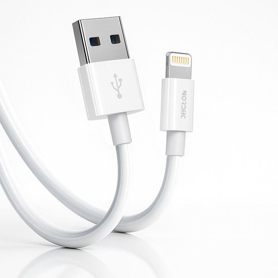 Nordic Cable USB-A - Lightning, 1 m /White /