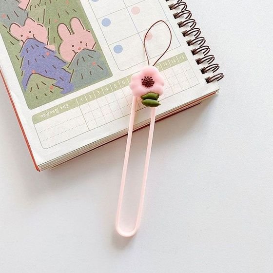 Accessory/ Wristband/ Keychain Soft Rope /Pink flower/ OEM