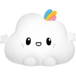 Nimbo Night Lamp Cloud, PAT, colorful, USB, Timer /white/ OEM