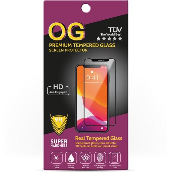Og Tempered Glass Xiaomi Redmi Note 12 4G /black/ OEM