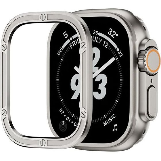 Protective Ring Aluminium Frame Protection Apple Watch Ultra 1/2, 49mm /titanium/ OEM
