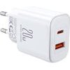 Joyroom Charger JR-TCF05 Flash, 20W + C To L Cable 1m (White) - (JR-TCF05 White C-L)