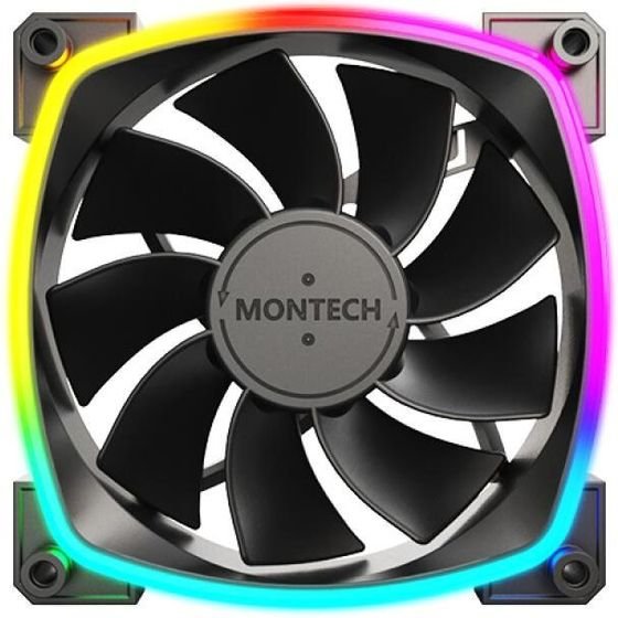 Montech Fan RX120 / Black 3-Pack - (RX120 3 In 1 Pack (B))