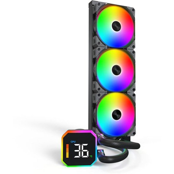 Montech Water Cooling Hyperflow Digital 360 / Black Xl - (Hyperflow Digital 360 (B))