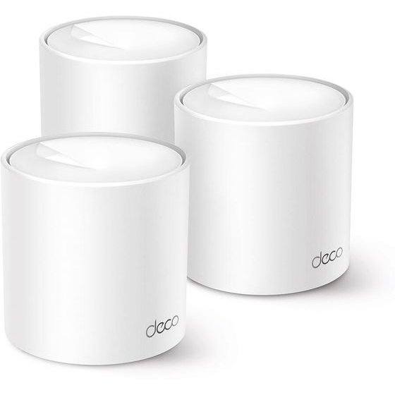 TP-Link Mesh Wlan System X1500 / White 3-Pack - (Deco X1500(3-PACK))