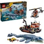 Lego Jurassic World Mosasaurus Dinosaur Boat Attack - (77983)