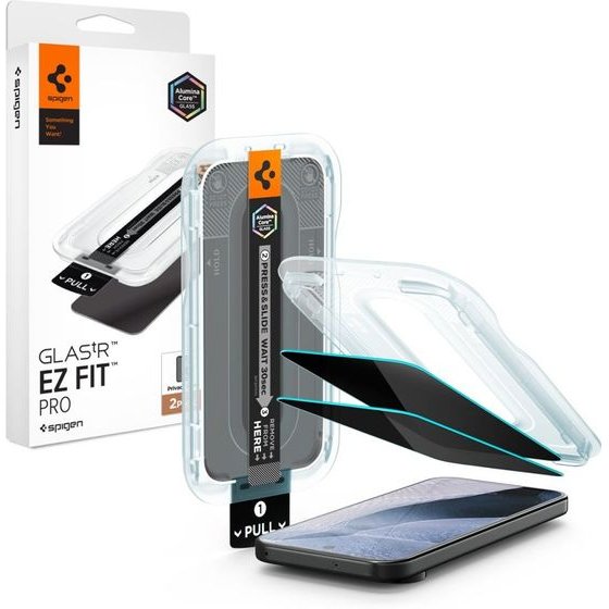 Spigen Szklo Prywatyzujace GLAS.Tr Ez Fit Pro Ac 2-Pack Google Pixel 10 / 11 Privacy - (AGL11546)