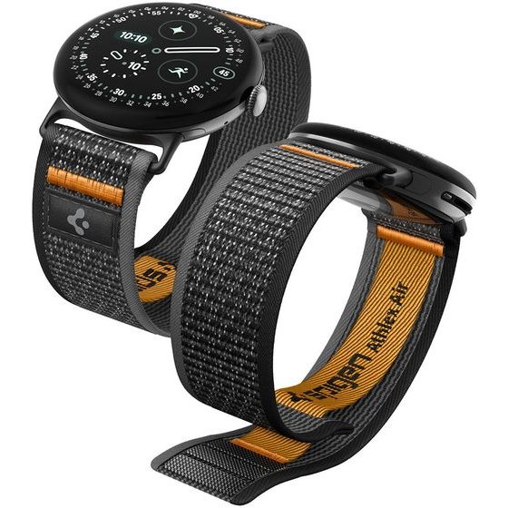 Spigen Athlex Air, Active Black Orange - Google Pixel Watch 5/4/3 41mm/2/1 - (AMP11751)
