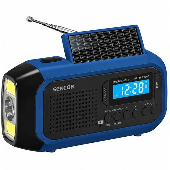 Sencor ��������� Camping ������ �� USB-C Hand Crank ��� ����� ������� Led FM/Am IPX4 ���� - (Srd 1050SCl BB)