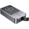 Hoco Powerbank 10000 Mah 2,4A 18W With a Car jump-Start Function QS7 Metal gray