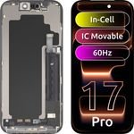 JK Lcd Display Module For Apple Iphone 17 Pro, In-Cell Ic Version, Black
