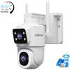 SriHome 4G Lte 4MP Hd Dual Lens Aov Low Powered Battery Camera With 7W Solar Panel - (DH010)