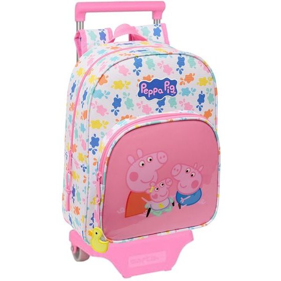 Safta: Peppa Pig Baby Pig - Trolley (Removable) Small Backpack (34cm) (612572185)