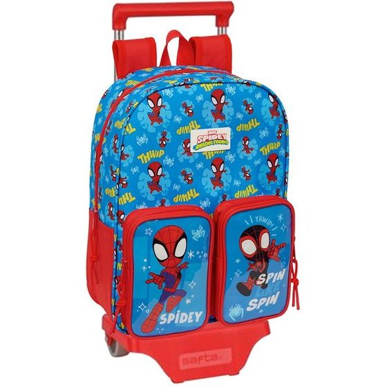 Safta: Spidey - Trolley (Removable) Small Backpack (34cm) (612662185)