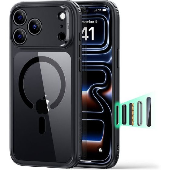 ESR - Classic Hybrid Halolock - Iphone 18 Pro Max / Iphone 17 Pro Max - Clear Black