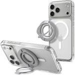 Spigen - Phone Ring Dual Pop Magsafe S - With Flexible Finger Loop Grip, Dual Magnetic, Silicone - Gray - (AMP11736)