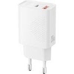 XO 220V 20W, USB-A + USB-C /white/ - L161