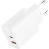 XO 220V 20W, USB-A + USB-C /white/ - L161