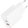 XO 220V 30W, USB-C + USB-C /white/ - L163
