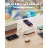 Charmast Powerbank W2065 PD3.0 3A 22,5W 20000 Mah With built-In Cables Usb A / Usb C / Lightning / Micro Usb White