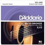 DADDARIO - Acoustic Guitar Strings (11-52) - (EJ13)