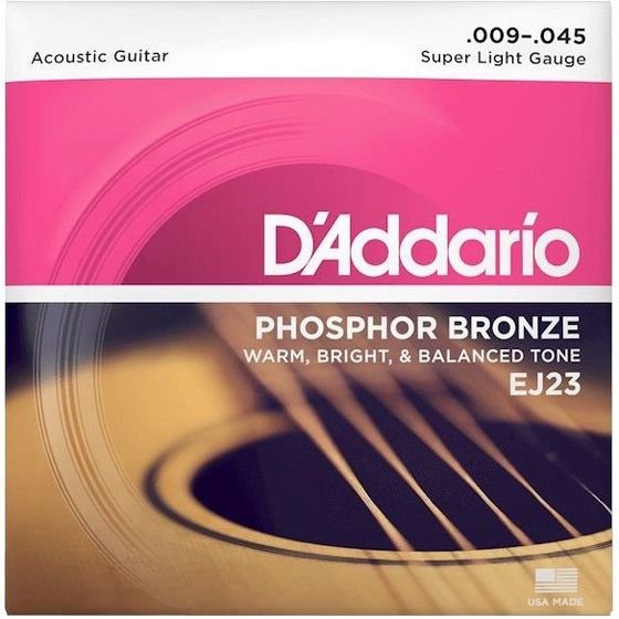 DADDARIO - Acoustic Guitar Strings (9 - 45) - (EJ23)
