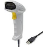 Qoltec Laser scanner 1D | USB | White - (50877)