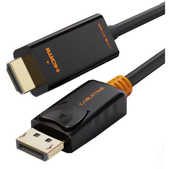 CABLETIME ������� DisplayPort �� HDMI CT-AV585-02G, 1080p/60Hz, 1.8m, �����
