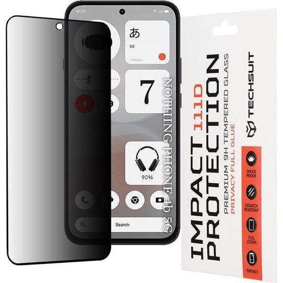 Techsuit - 111D Privacy Full Glue - Nothing Phone (4b) - Black