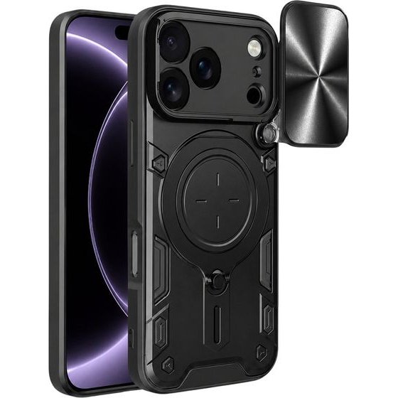 Techsuit - CamGuard Pro - iPhone 18 Pro / iPhone 17 Pro - Black